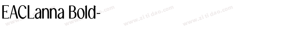 EACLanna Bold字体转换